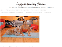 Tablet Screenshot of doggonehealthychoices.com